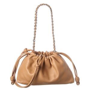 Loewe Flamenco Medium Leather Clutch, Brown